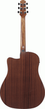 Ibanez AAD50CE Low Gloss Advanced Acoustic Guitar - Transparent Charcoal Burst