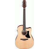 Ibanez AAD50CE Low Gloss Cutaway Acoustic Electric Guitar -Natural