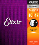Elixir Nanoweb 80/20 12 String Light 10-47 Guitar Strings