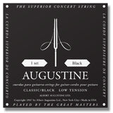 Augustine Classic Black Tie End Classical Guitar String Set - Regular Tension Trebles / Light Tension Basses