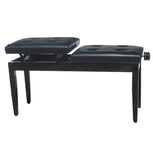 Beale Piano Bench S480BZ4 Adjustable Duet, Polished Ebony