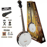 Bryden SBJ1PK 5 String Banjo Pack - Tobacco Sunburst