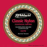 D'Addario EJ27N Student Nylon Classical Guitar Strings Normal Tension
