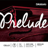 D'Addario Prelude Cello Single A String 1/2 Scale Medium Tension