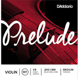 D'Addario Prelude Violin String Set 1/8 Scale Medium Tension