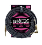 Ernie Ball 25 Foot Straight to Angled Jack Braided Instrument Cable