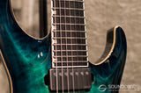 ESP E-II Horizon FR-7 7 String - Black Turquoise Burst