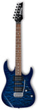 Ibanez GRX70QA GIO Series Electric Guitar - Transparent Blue Burst