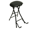 Ibanez ICM50FS Guitarists Throne Foldable Music Stool With Inbuilt Guitar Stand - Black