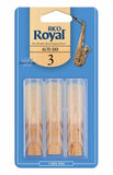 Rico Royal Alto Saxophone 3.0 Reeds - 3 Pack