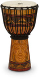 Toca Percussion Origins Series Rope Tuned Wood 8 Inch Djembe - Tribal Mask