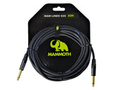 Mammoth FLEX G20 20ft Instrument Cable Straight Jack to Straight Jack.