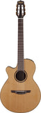 Takamine P3FCNLH Left Handed FCN Nylon String AC/EL Guitar with Cutaway in Natural Satin Finish