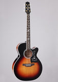 Takamine Thermal Top EF450CTTBSB NEX AC/EL Guitar with Cutaway in Brown Sunburst Gloss Finish
