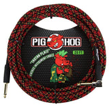 Pig Hog Tartan Plaid Instrument Cable 20ft. Right Angle