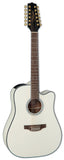 TAKAMINE GD-37CE 12 String Pearl White Gloss with Bag