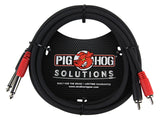 PIg Hog 6ft Dual RCA- Dual 1/4"  Cable