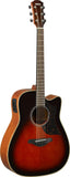 Yamaha A1M Dreadnought Cutaway Acoustic-Electric Guitar - Tobacco Brown Sunburst
