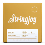Stringjoy Foxwoods Light Gauge (12-54) Coated Phosphor Bronze Acoustic Guitar Strings