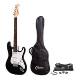 CASINO CST-22-BLK Electric Guitar Set with Bag/Acc