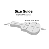 Crossfire Shaped Dreadnought Acoustic Guitar Hard Case