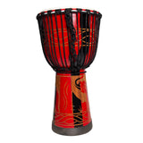 Drumfire DFP-MAJ12-RED - 12" rope tune Djembe