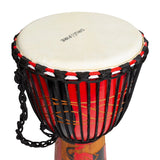 Drumfire DFP-MAJ12-RED - 12" rope tune Djembe