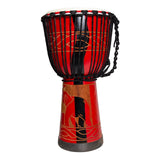 Drumfire DFP-MAJ12-RED - 12" rope tune Djembe