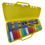 Drumfire Metallophone in ABS Carry Case - Yellow