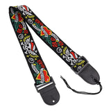 FRETZ 2.5" Woven Guitar strap BLK/RED