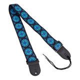 FRETZ 2" Woven Jacquard Guitar Strap Blue/Black