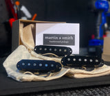 Martin A Smith Hand Wound Texas Blues Strat Pickup Set Black