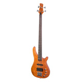 J&D RM4 - Solid Mahogany 24 Fret Active Bass Guitar