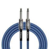 Kirlin 10ft Woven Blue Instr Cable # IWCC-201PN/BLA-10