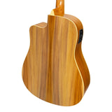 Martinez '41 Series' Dreadnought Cutaway Acoustic-Electric Guitar - Jati-Teakwood