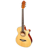 MARTINEZ MFC-41G-NGL Small Body Acoustic Guitar with Pickup system/Tuner