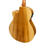 Martinez '41 Series' Folk Size Cutaway Acoustic-Electric Guitar - Spruce/Jati-Teakwood
