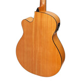 Martinez '41 Series' Folk Size Acoustic-Electric Guitar - Spruce/Mahogany