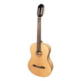 Martinez 'Slim Jim' Full Size Student Classical Guitar with Built In Tuner - Spruce/Mahogany