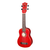 MOJO MSU-C66-WRD 'Coloured Series' Soprano Ukulele - Wine Red