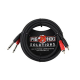 Pig Hog 10ft RCA to 6.3mm Dual Cable