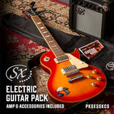 SX LP ELECTRIC GUITAR AND AMP PACK - SUNBURST