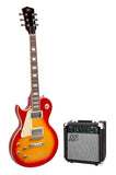 SX LP ELECTRIC GUITAR AND AMP PACK LEFT HANDED - SUNBURST