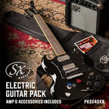 SX SG ELECTRIC GUITAR AND AMP PACK - BLACK