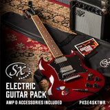 SX SG ELECTRIC GUITAR AND AMP PACK - RED