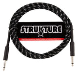Strukture 10ft Woven Instrument Cable - Black