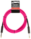 Strukture 18.6ft Woven Instrument Cable - Neon Pink