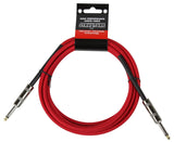 Strukture 10ft Woven Instrument Cable - Red