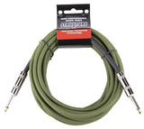Strukture 18.6ft Woven Instrument Cable - Military Green