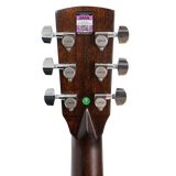 Saga A1DCE All Solid Spruce Sapele Acoustic-Electric Guitar w/ Hardcase - Natural